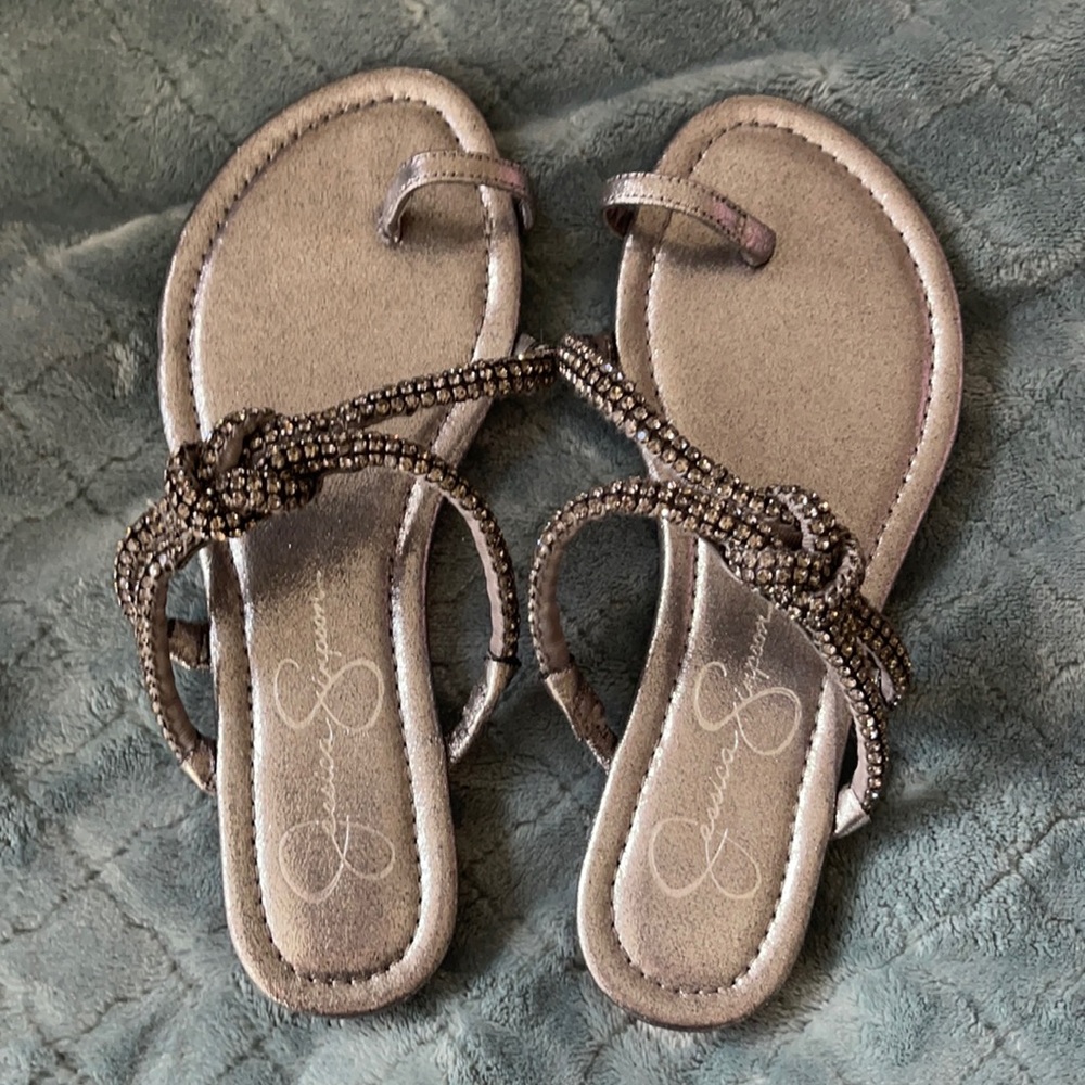 Jessica Simpson rhinestone sandals